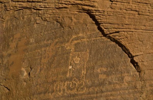 UT, Monument Valley Ancient petroglyphs